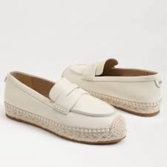 Sam Edelman Cream Espadrille Loafers